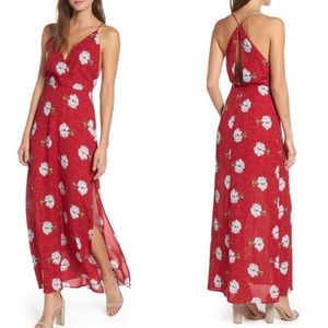 Lush Red Floral Maxi - size XL